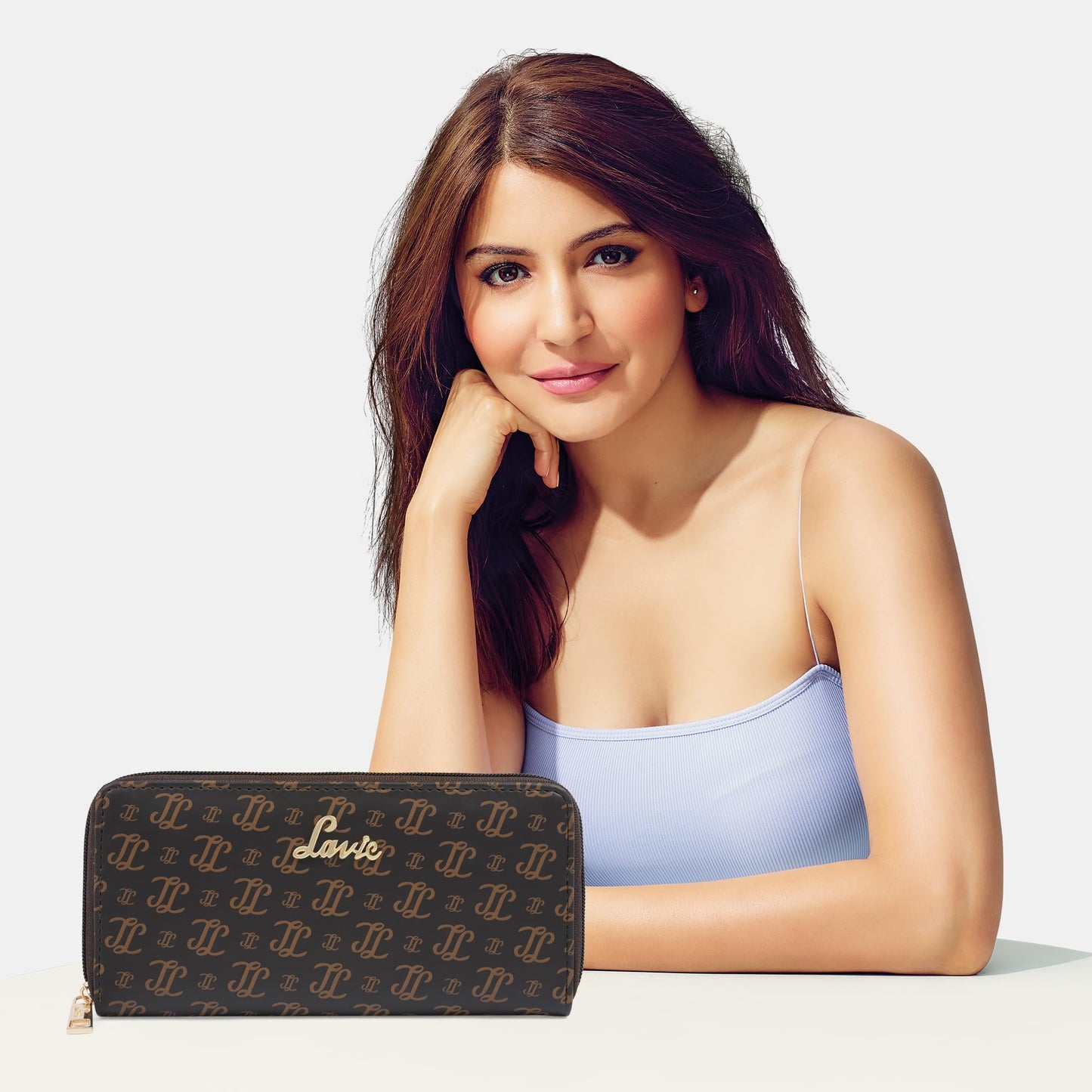 Lavie Women's Sacy Monogram LL Print Large Zip around Wallet | Ladies Purse Handbags