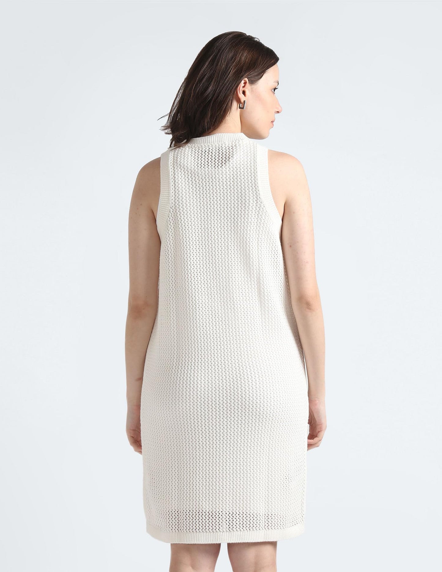 Tommy Helfiger Women White Color Dress (S)