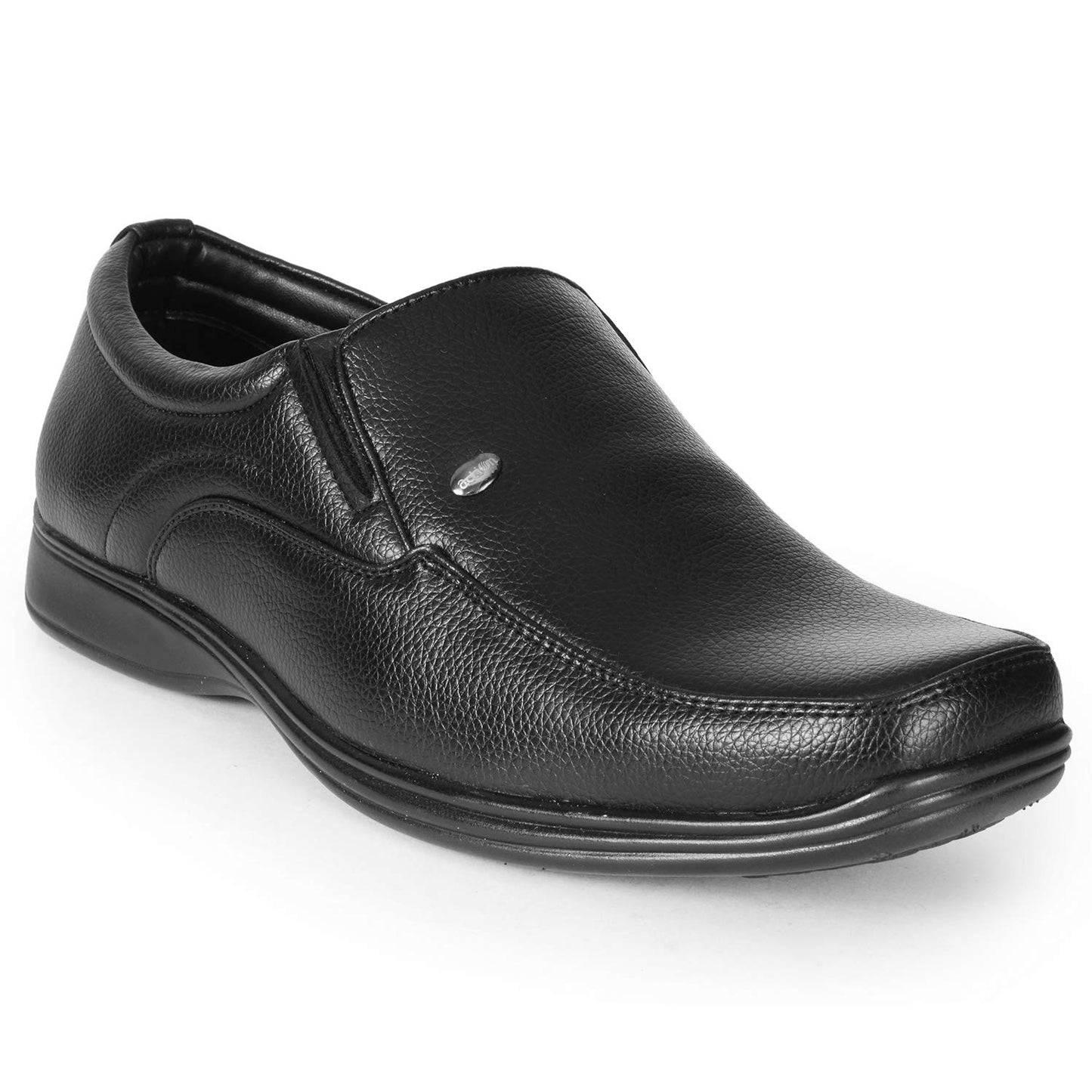 Action Shoes Men's Synthetic Leather Black Formal Shoes (9 UK/India)