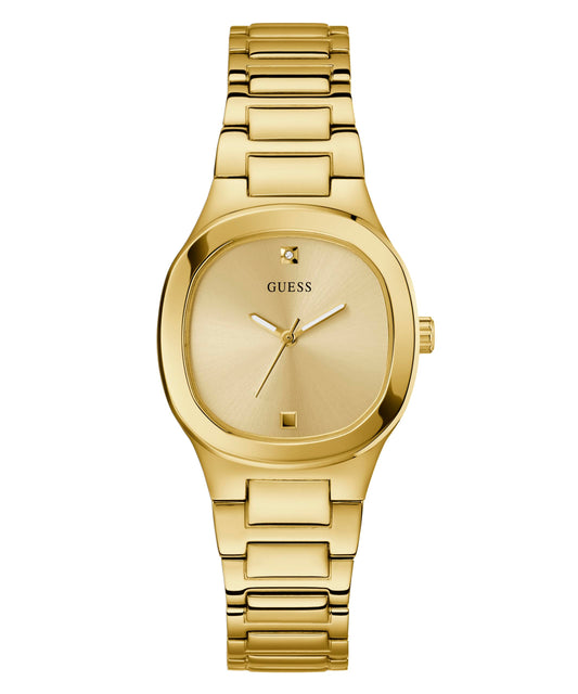 GUESS Stainless Steel Analog Gold Dial & Band Women's Watch-Gw0615L2