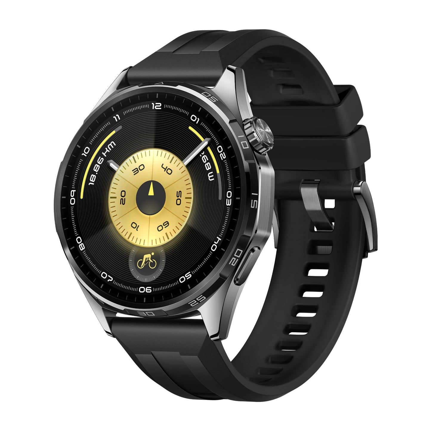 Huawei Watch GT 6 Smart Watch, 46mm, Upto 21 Days Battery Life, Smart Watches with 100+ Sports Mode, Cycling, iOS & Android Compatible, Emotional Wellbeing, Health Monitoring (Black)