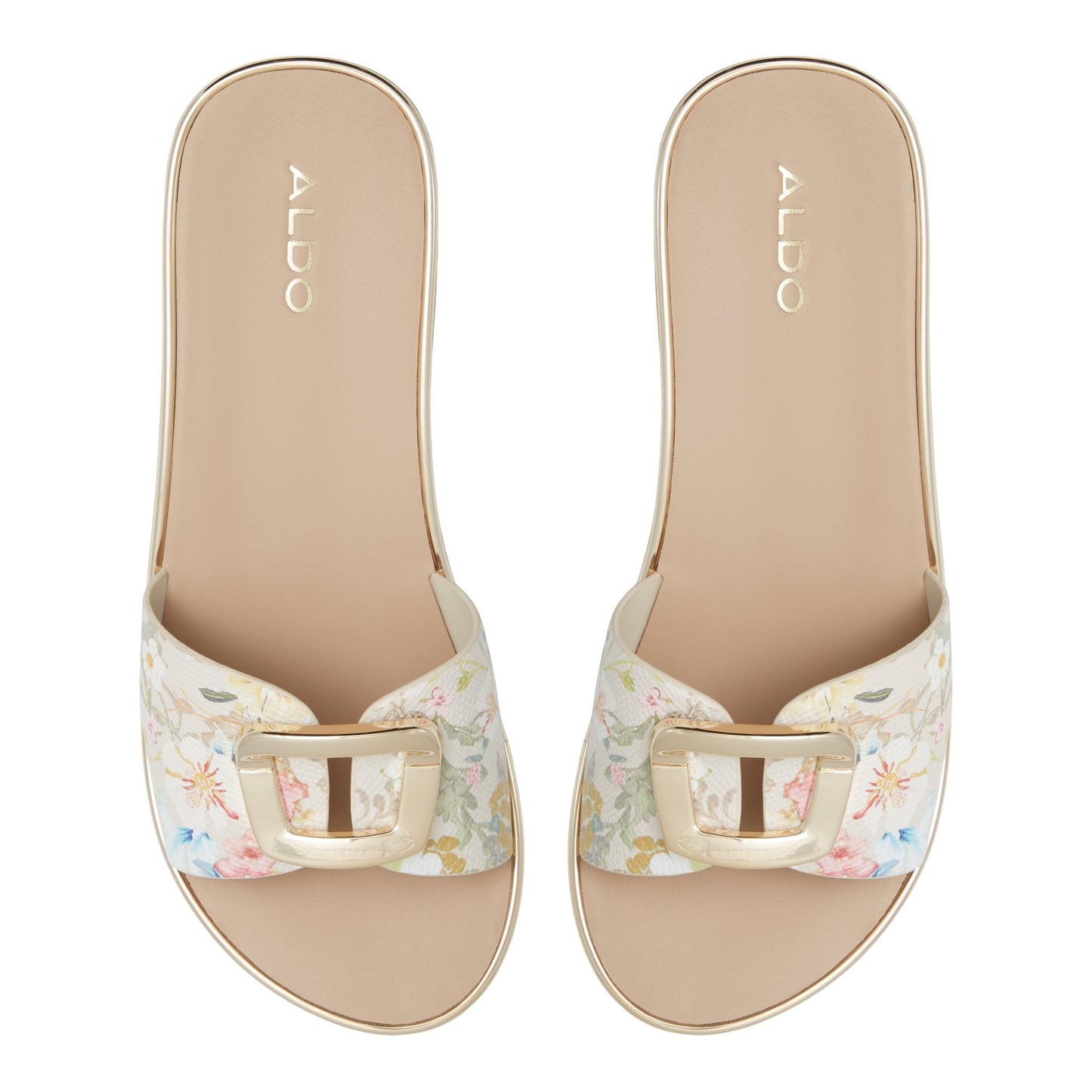 Aldo MENHADEN-IN920 Ladies BEIGE OVERFLOW Wedge Sandals