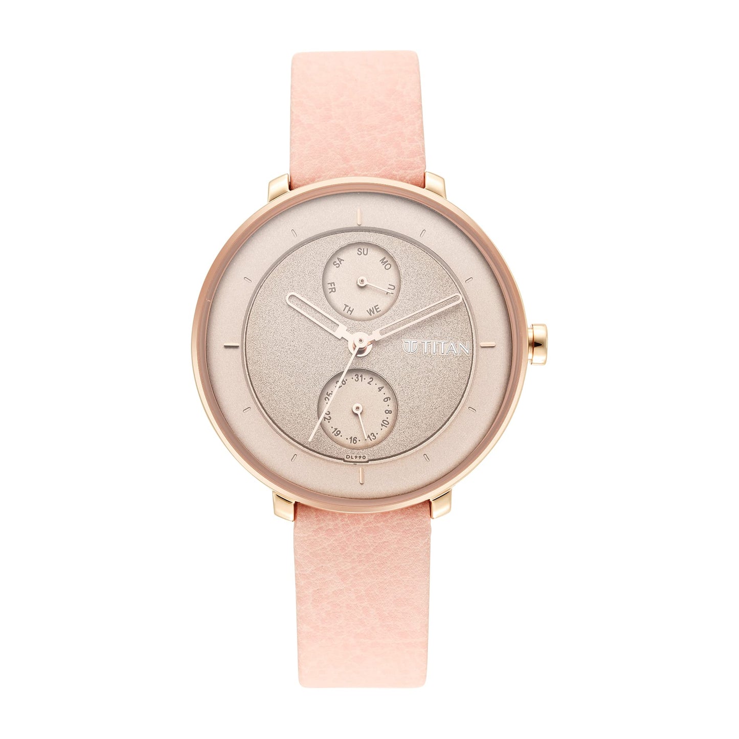 Titan Pastel Dreams Brown Dial Analog Leather Strap Watch for Women-NS2651WL06