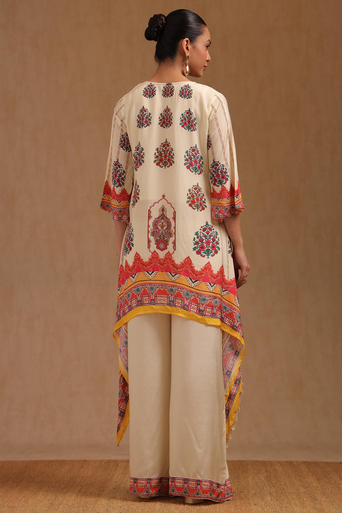 Soch Womens Muslin Ethnic Motifs Co-Ord Set With Mirror Work