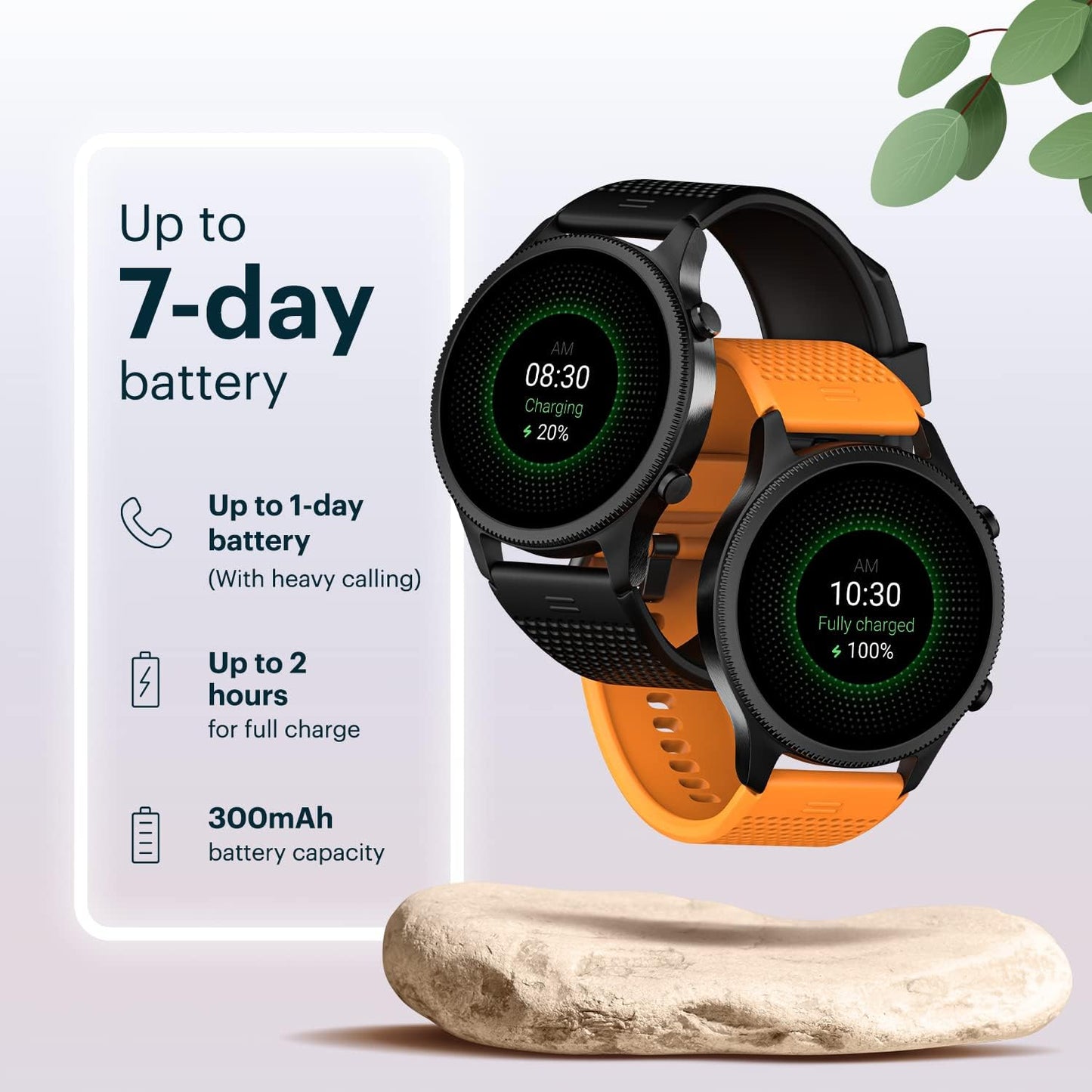 NoiseFit Halo 1.43" AMOLED Display, Bluetooth Calling Round Dial Smart Watch, Premium Metallic Build, Always on Display, Smart Gesture Control, 100 Sports Modes (Jade Alloy)