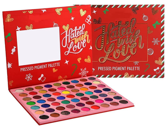 MF® 63 color eyeshadow Hated With Love Original Eyeshadow Palette - Long Lasting Waterproof Shades for Girls, Multicolor, Matte and Shimmery Finish