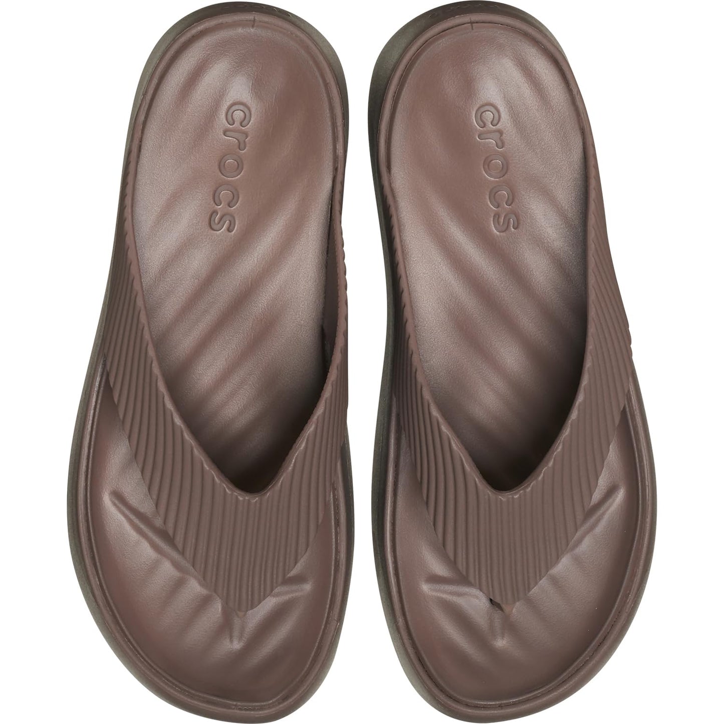 Crocs Women's Getaway Platform Flip Flops, Wedge Sandals for Women, Truffle, 4 UK