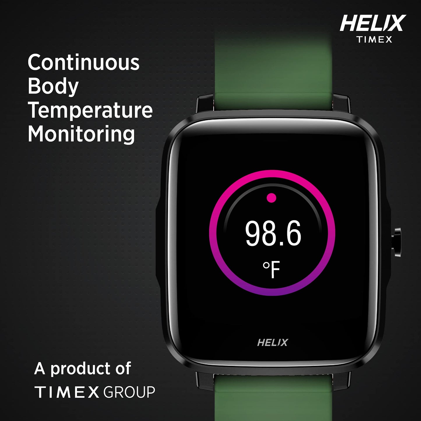 Helix Smart Watch Digital Black Dial Unisex-Adult Watch-TW0HXW203T