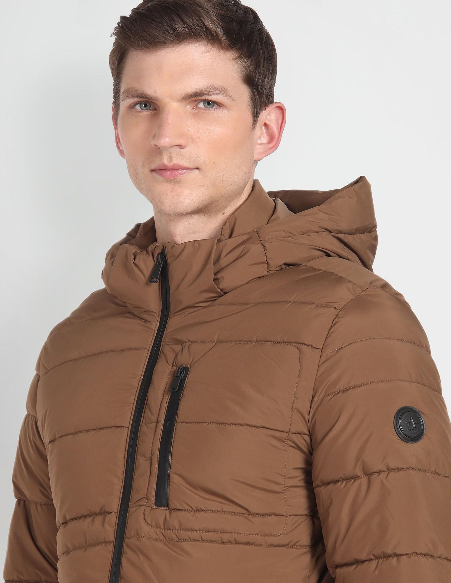 Arrow Men's A-Line Coat (ASAGJK4728_Khaki