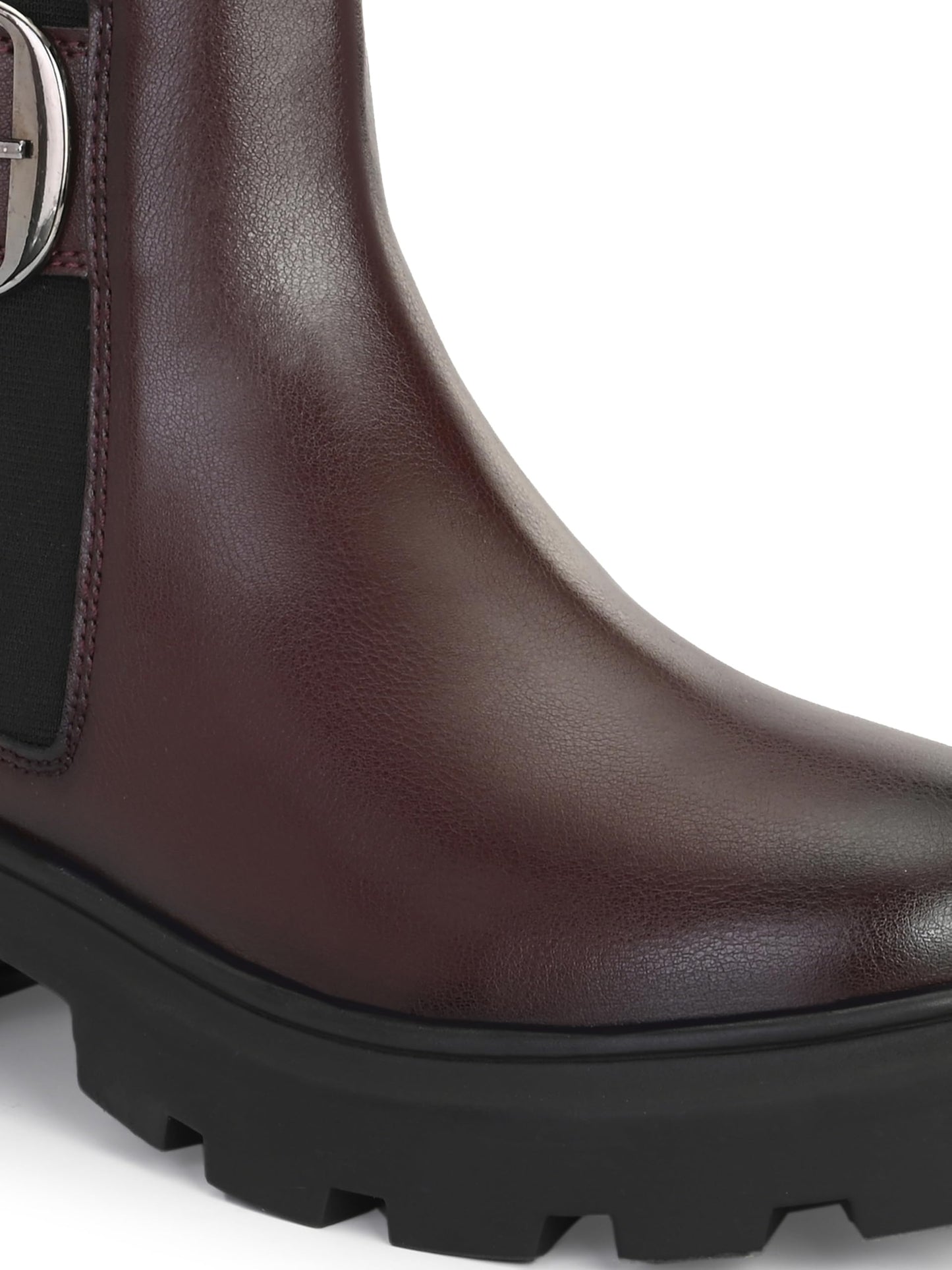 Delize Cherry Lightweight Women chelsea ankle boots with buckle detail and track outsole 67305-39