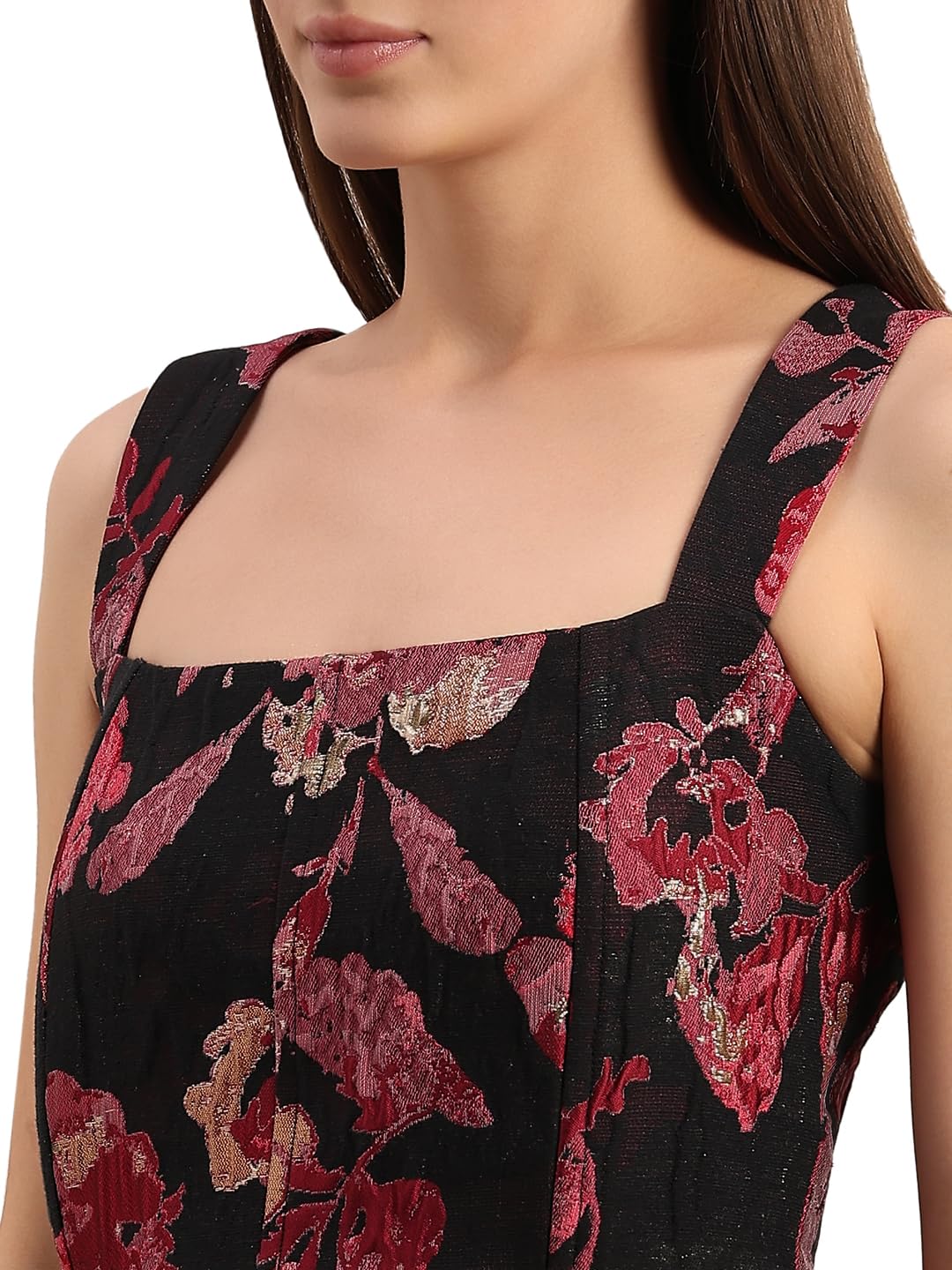 VERO Moda Women's Polyester A-Line Maxi Dress