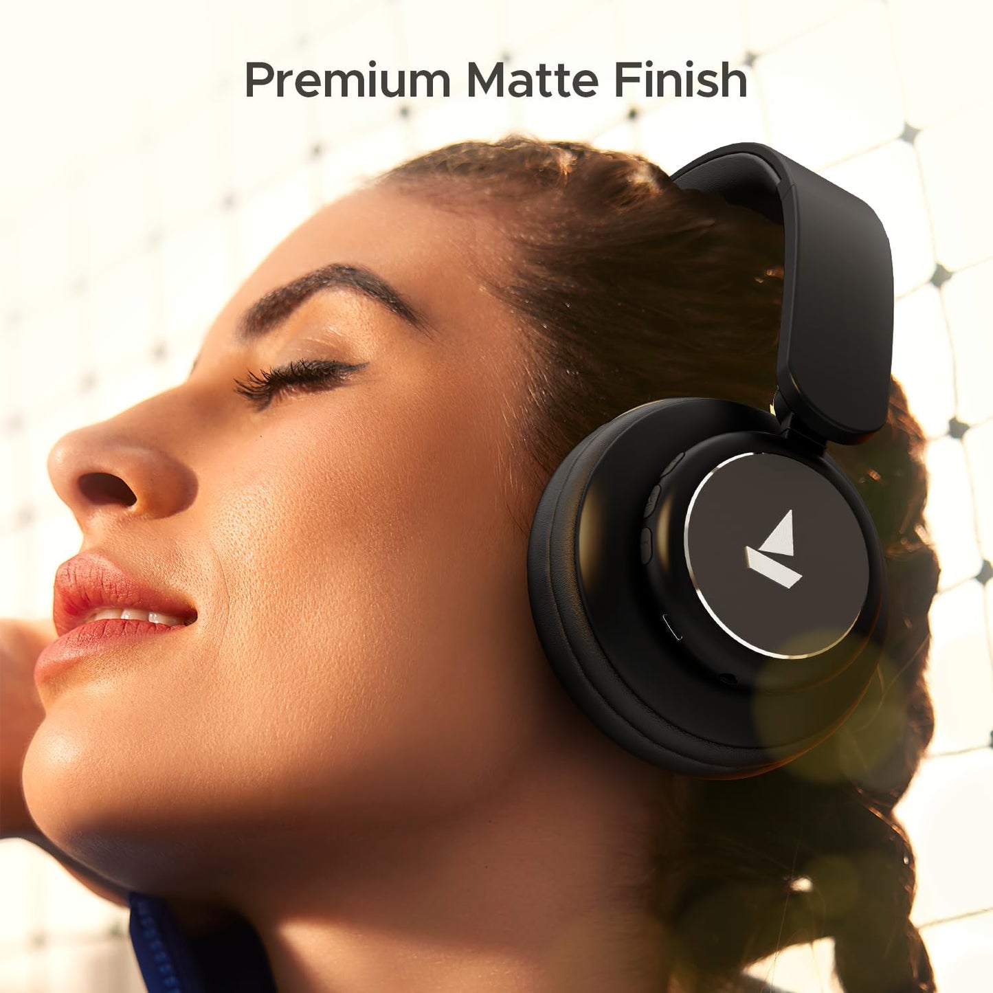 boAt Rockerz 450, 15 HRS Battery, 40mm Drivers, Padded Ear Cushions, Integrated Controls, Dual Modes, Bluetooth Headphones, Wireless Headphone with Mic (Luscious Black)