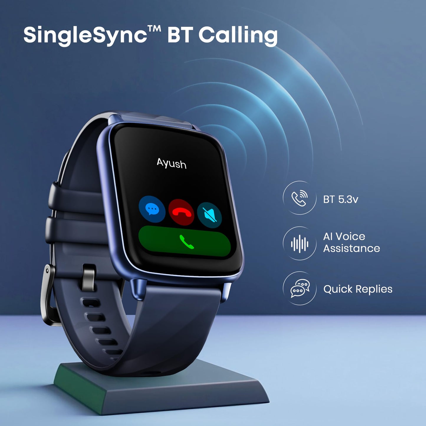 Fastrack Volt S1 Smart Watch for Man and Women Latest with 1.83" Display, Silicone Strap, BT Calling, 100+ Sports Modes, Heart Rate, SpO2, IP68, Ideal Smartwatch for Boys and Girls (Wine Red)