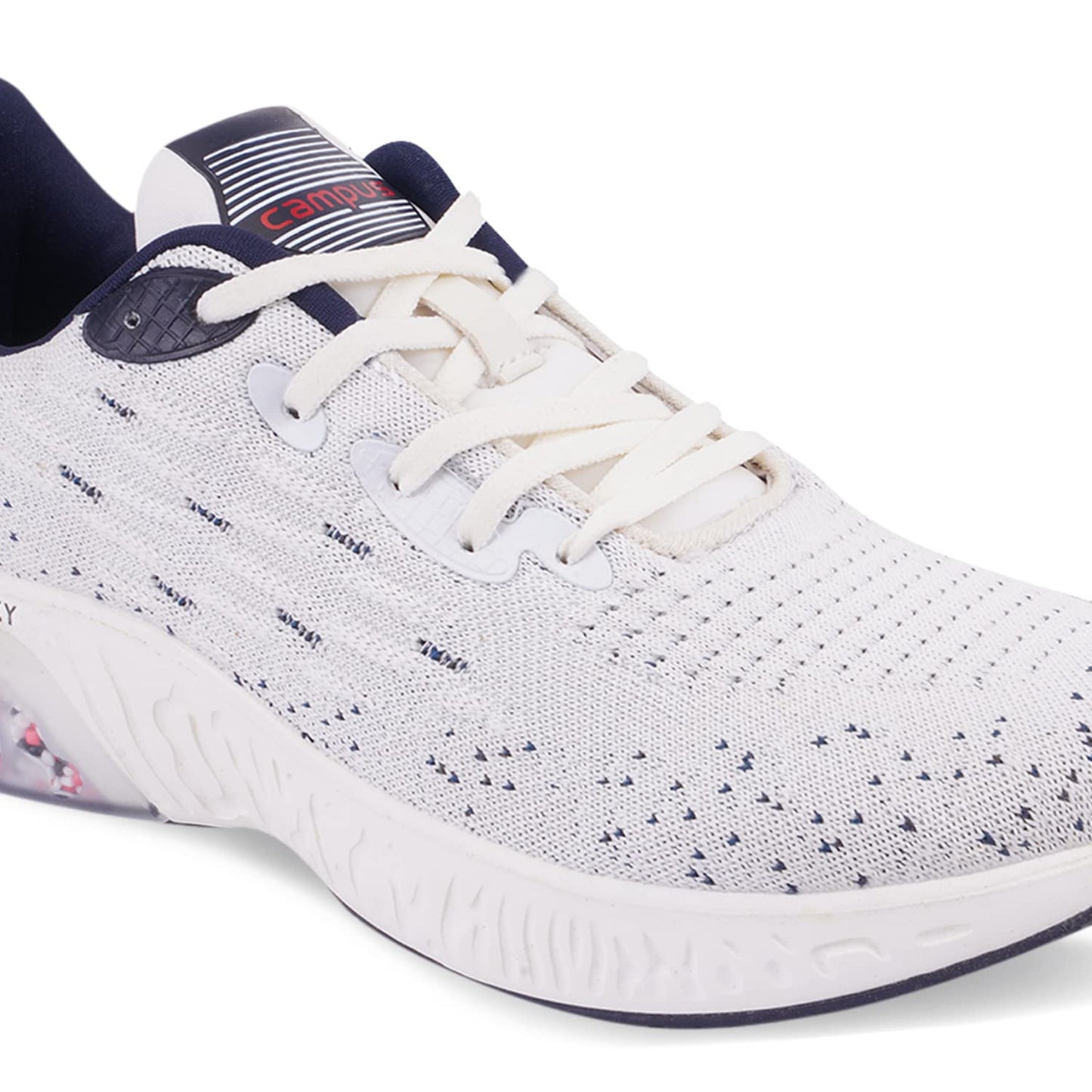 Campus Men's Rim Running Shoes Off WHT/Navy - 7UK/India