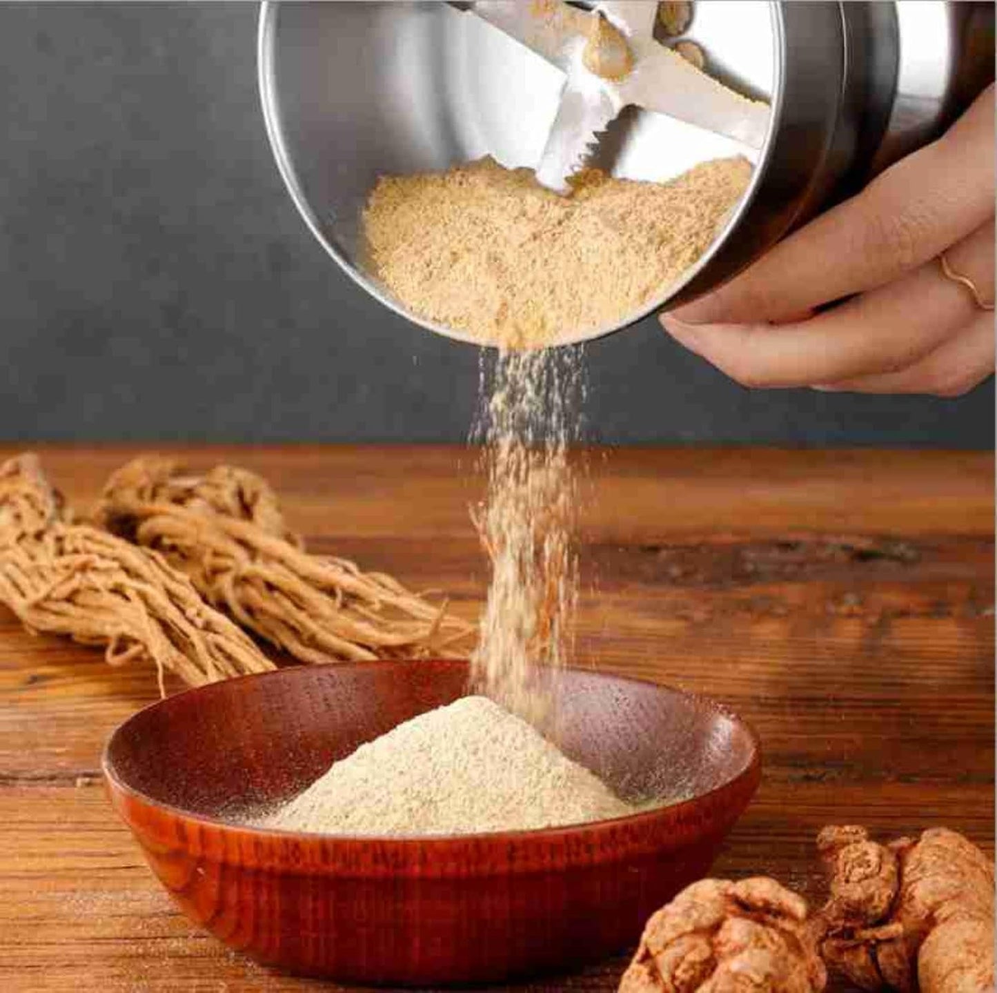 Veneur Store Nima Stainless Steel Multifunctional Electric Grinder & Coffee Maker - Mini Spice, Coffee, and Masala Grinder for Beans, Nuts, and Grains - Household Mixer Grinder (Silver)
