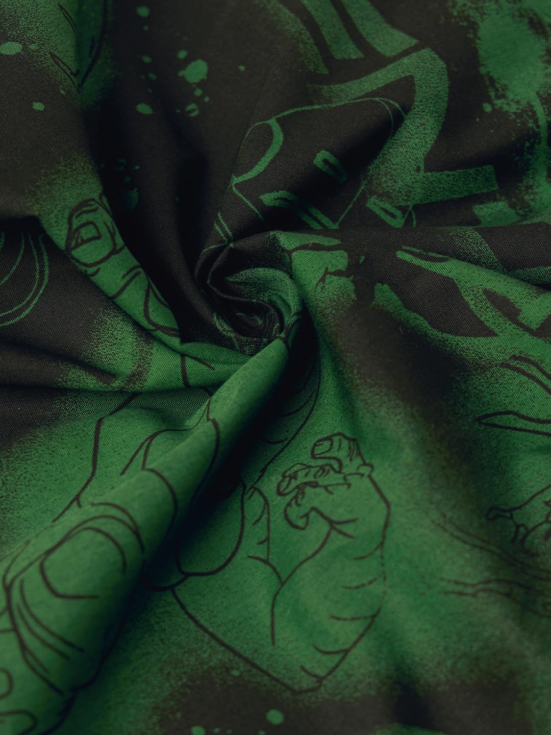 The Souled Store Ben 10 Alien Force: Heroic Graphic Print Men and Boys Elasticated Waist Black and Green All-Over Print Cotton Regular Fit Breathable Lightweight Lounge Pyjamas |Black