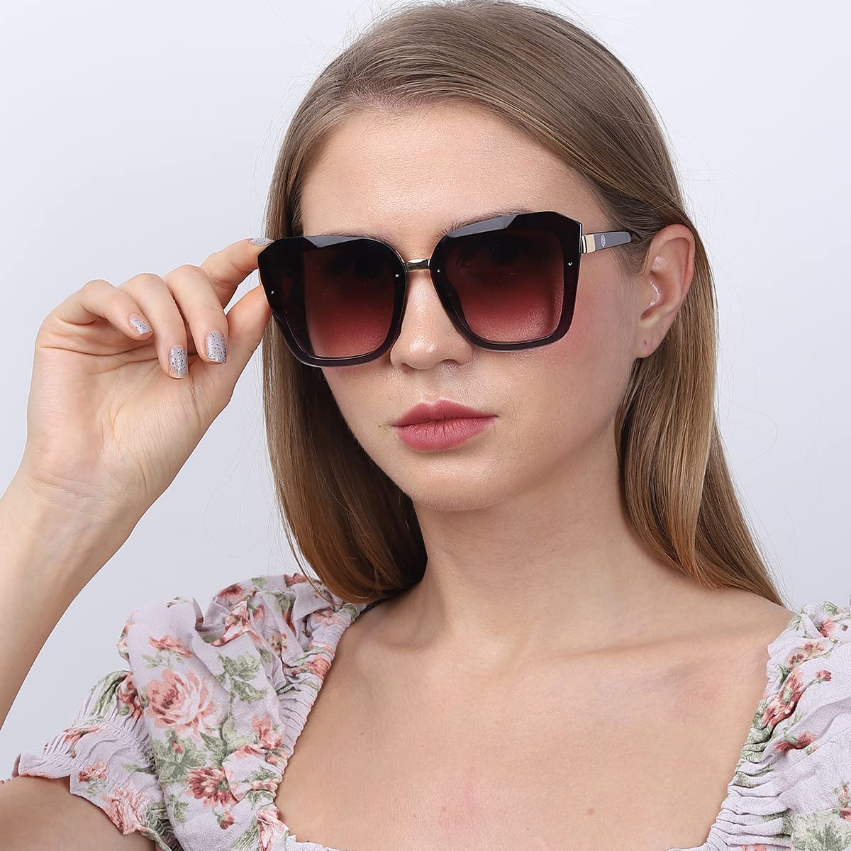 Carlton London-Women Oversized Sunglasses A3069-Violet