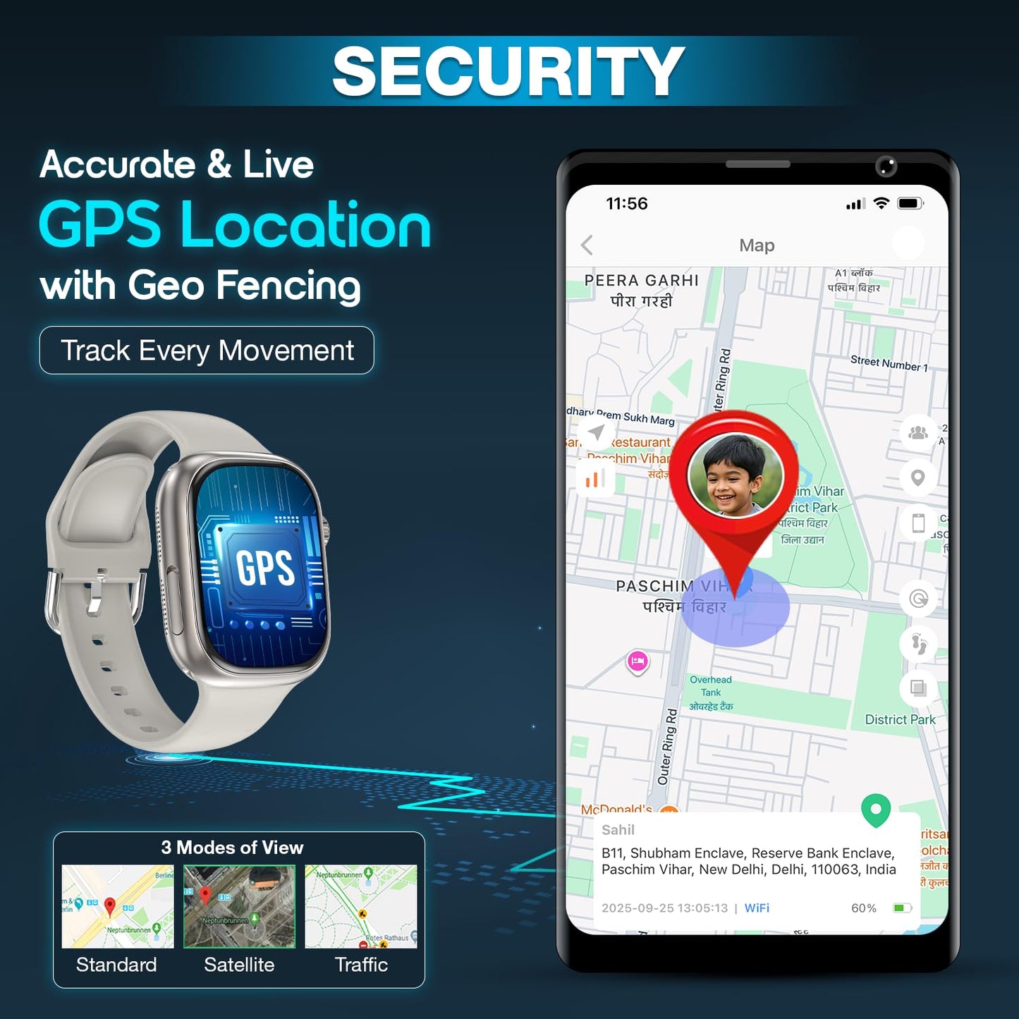 Sekyo 'Neo Fit' 4G Smart Watch for Kids | AI Learning Coach, Whatsapp, Video Calling, GPS Tracker, Health Monitoring, Habit Coach| Edu-Games, Step Count, Camera, SOS, Geo Fence, Sim Card |Parental App