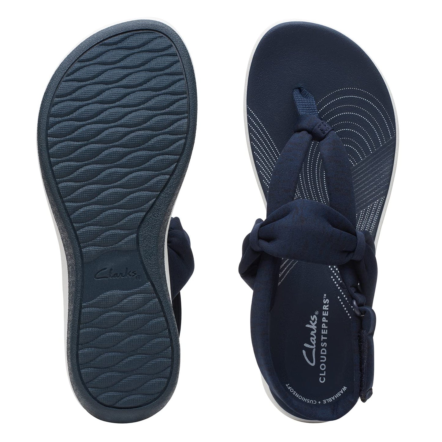 Clarks Arla Nicole Navy Jersey (26171349) UK-6