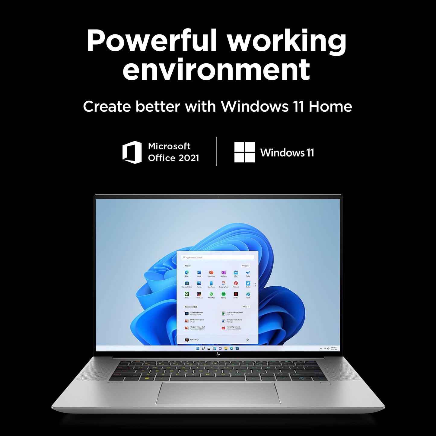 HP ZBook Studio 12th Gen Intel Core i7-12700H 16inch(40.6 cm) WQUXGA Display Creator Laptop 500 nits/16GB RAM/1TB SSD/NVIDIA GeForce RTX 3070 Ti Graphics/Win 11/MSO/B&O/FPR, G9 Workstation PC