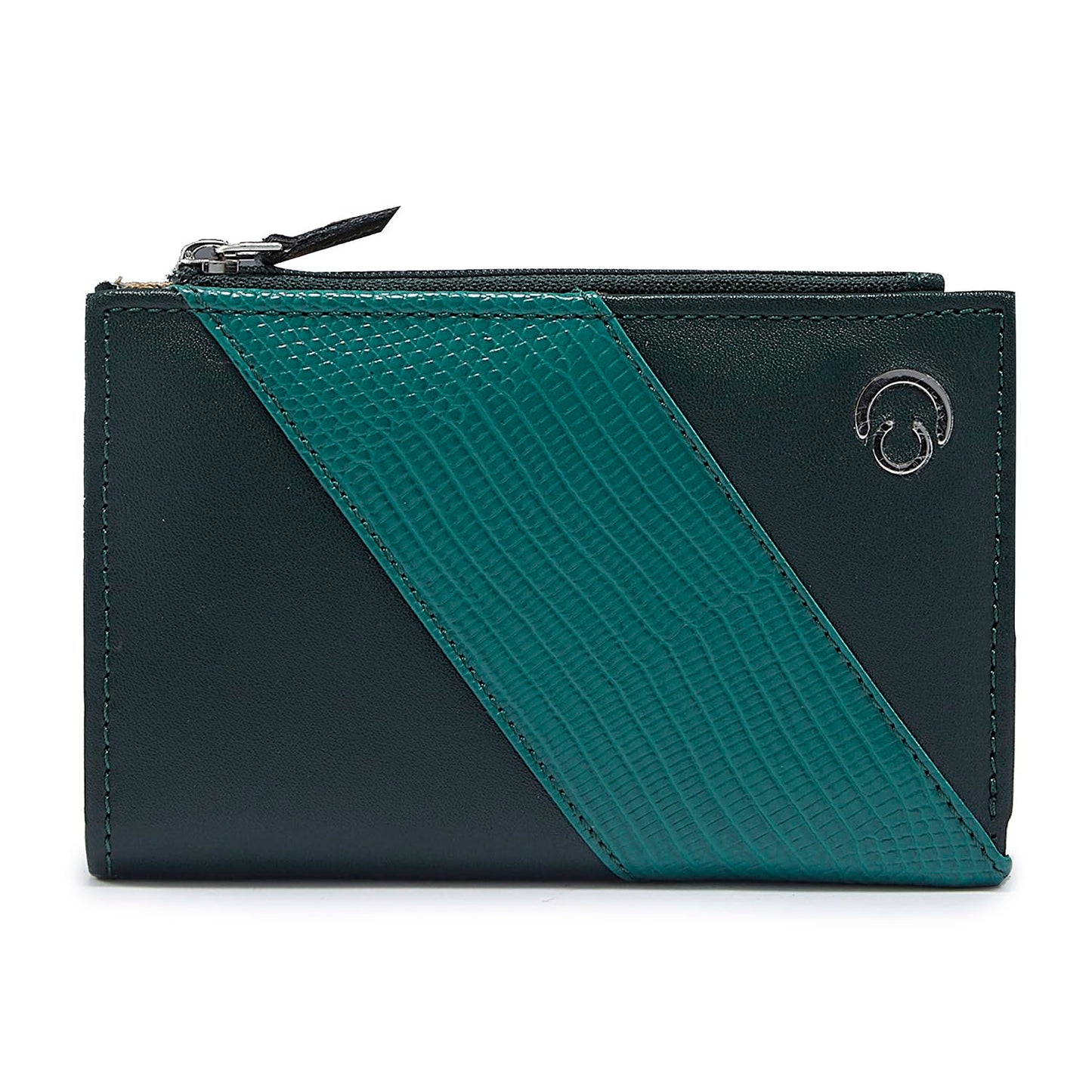 Caprese Zoey Bifold Wallet Small Bottle Green