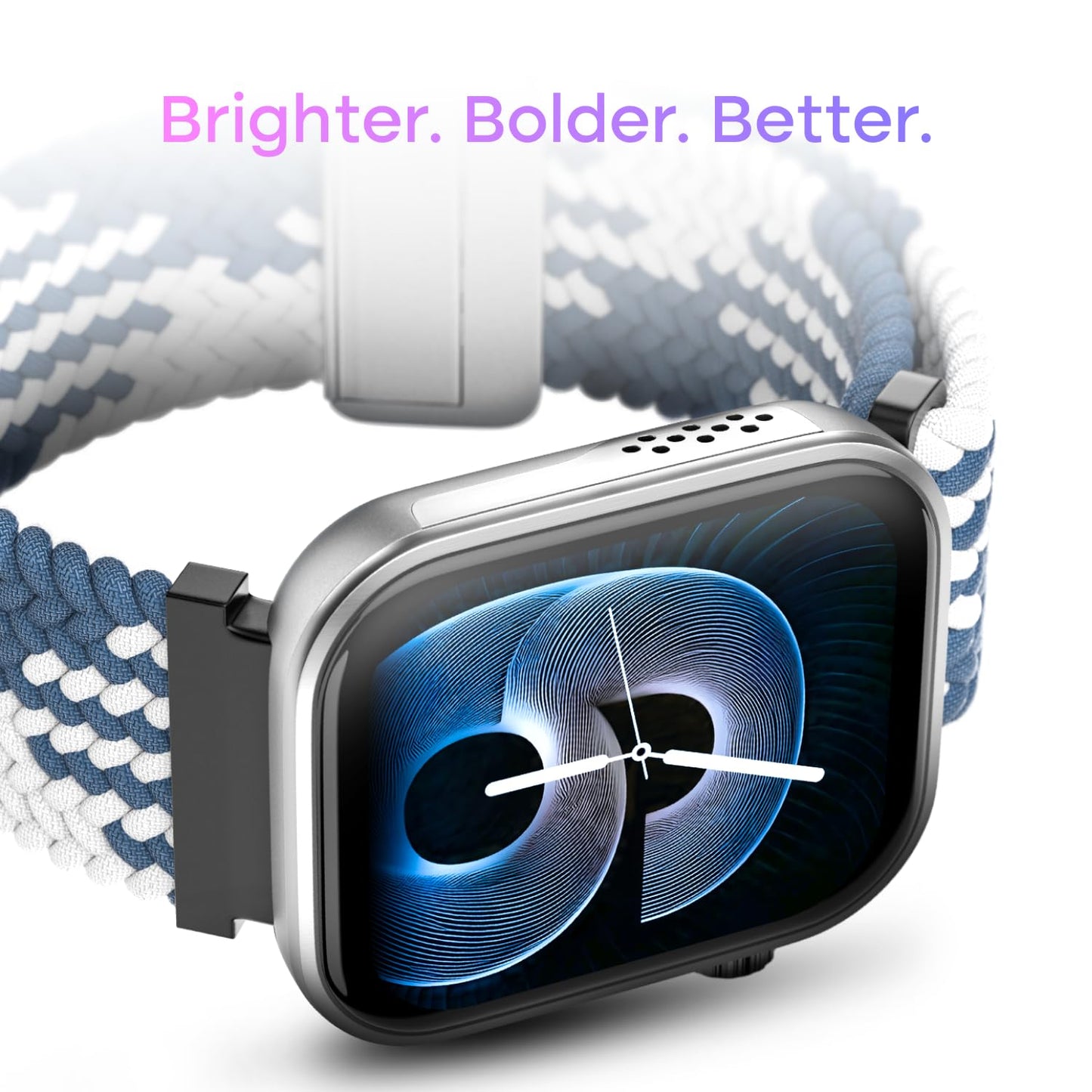 Noise Pro 6 Smart Watch:Intelligent AI, Endless AI Watch Faces, AI Companion, 1.85" AMOLED, EN2 Processor, Nebula UI 2.0, Emergency SOS, Compatible with iOS & Android (Arctic Weave), Multicolor