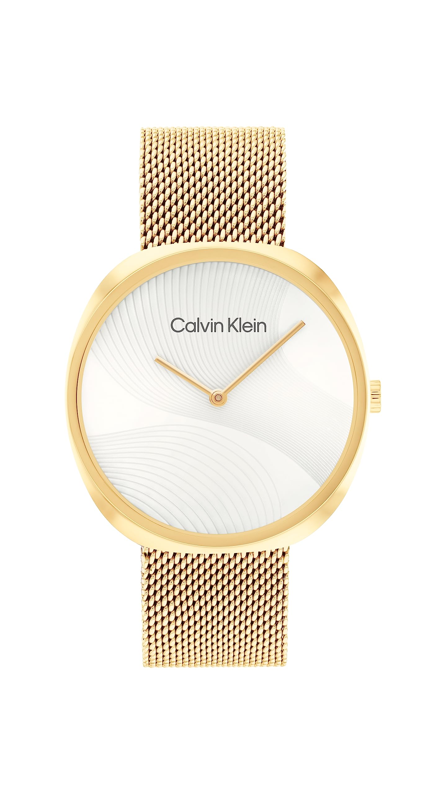 CALVIN KLEIN Sculpt Qtz Basic Silver White Round Dial Women's Watch|Stainless Steel Material|Multi Color Band - 25200246