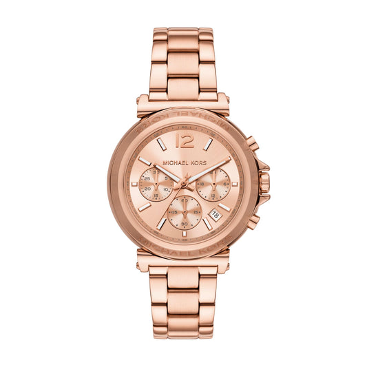 Michael Kors Stainless Steel Analog Rose Gold Dial Women's Watch-Mk7494, Band Color:Rose Gold