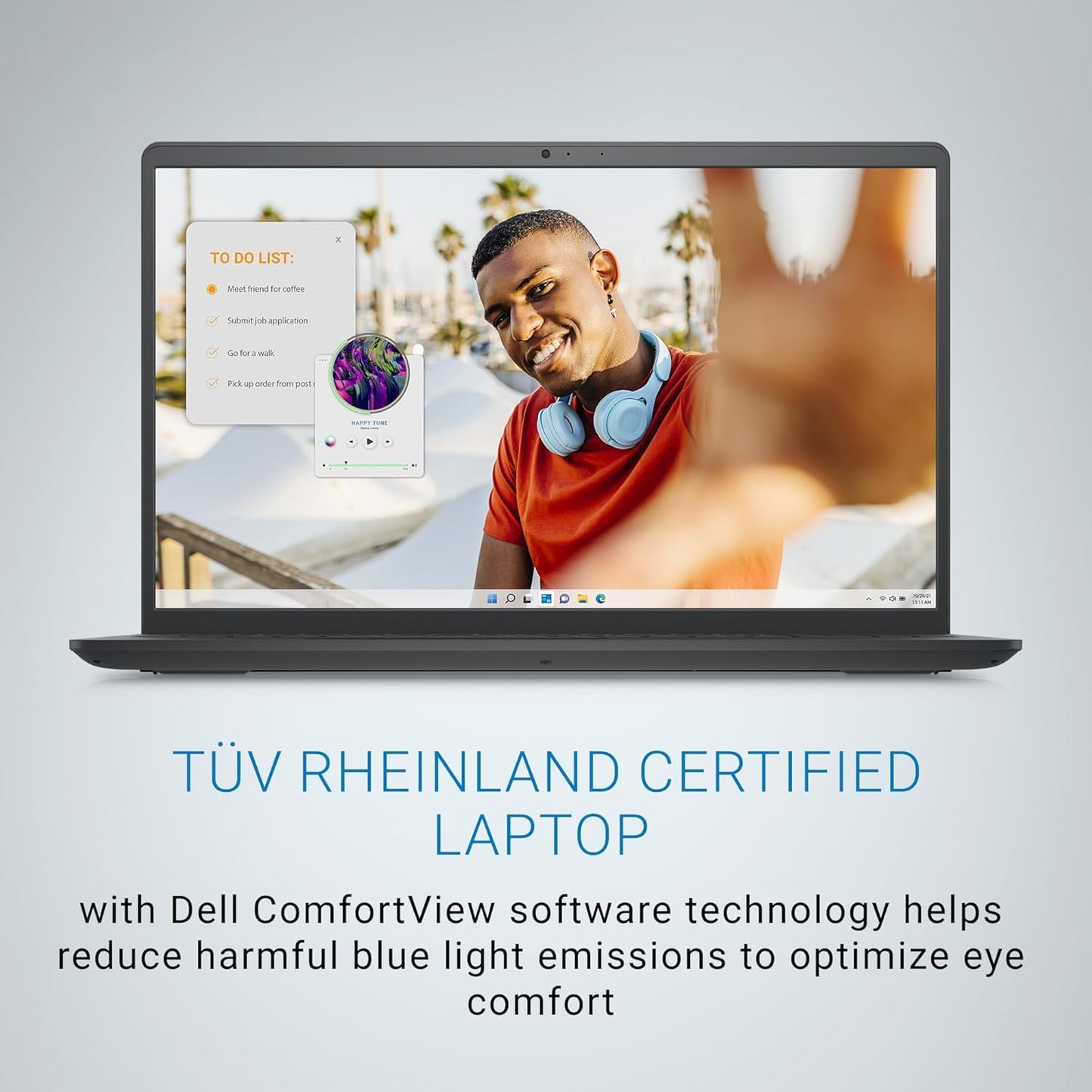 Dell 15, Intel Core i3 13th Gen - 1305U, 16 GB:DDR4 RAM, 512GB, FHD 15.6"/39.6 cm Narrow Border Display, Windows 11, Office H&S 2024, Carbon Grey, Intel UHD Graphics, 1.66 Kg Thin & Light Laptop