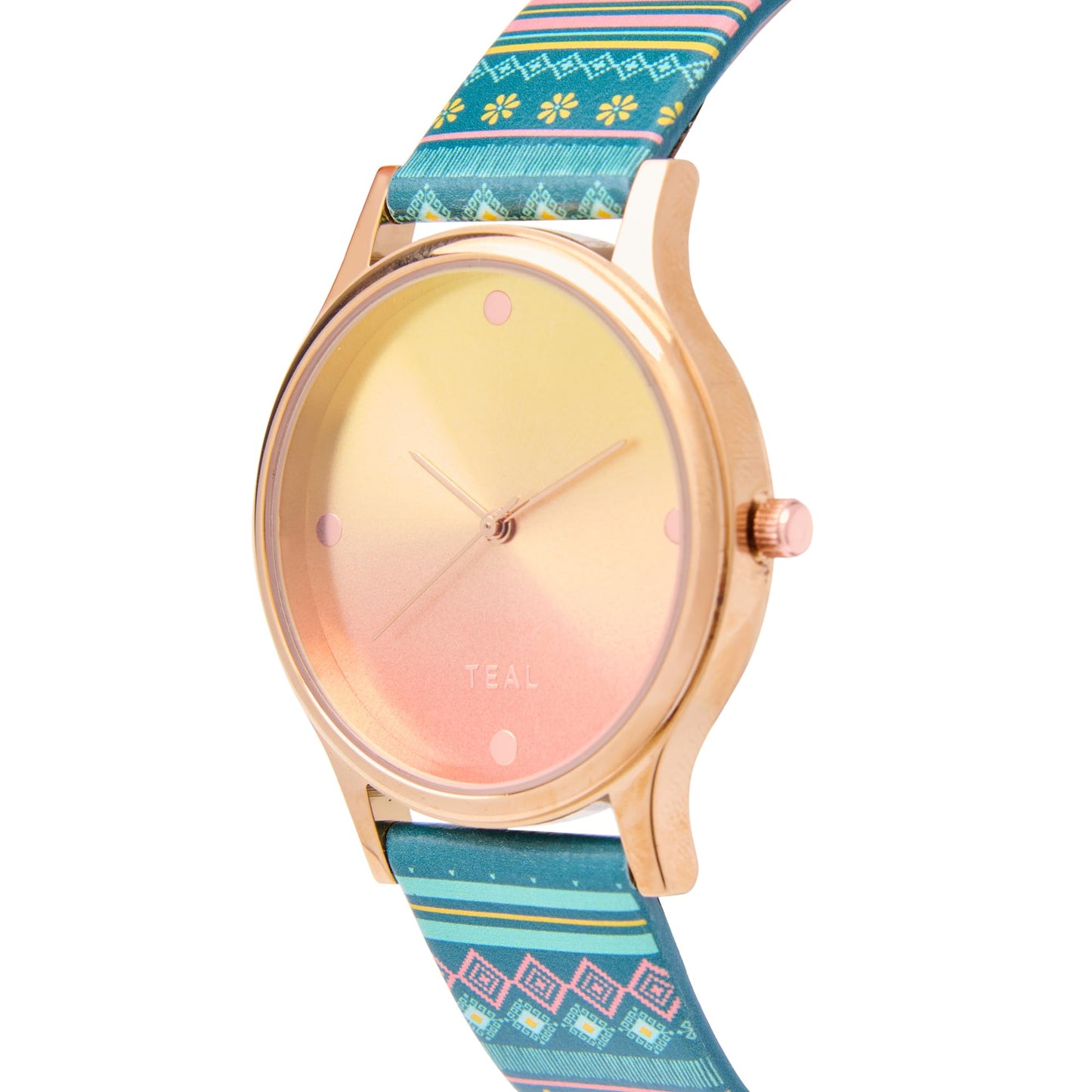 TEAL BY CHUMBAK Round Dial Analog Hand Watch for Women, Gifts for Women/Girls/Ladies, Stylish Fashion Watch for Casual/Work