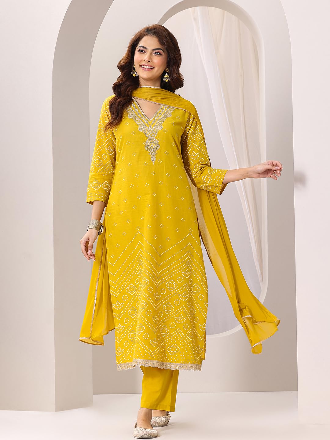 Libas Women's Cotton Blend Kurta Sets (99130OR