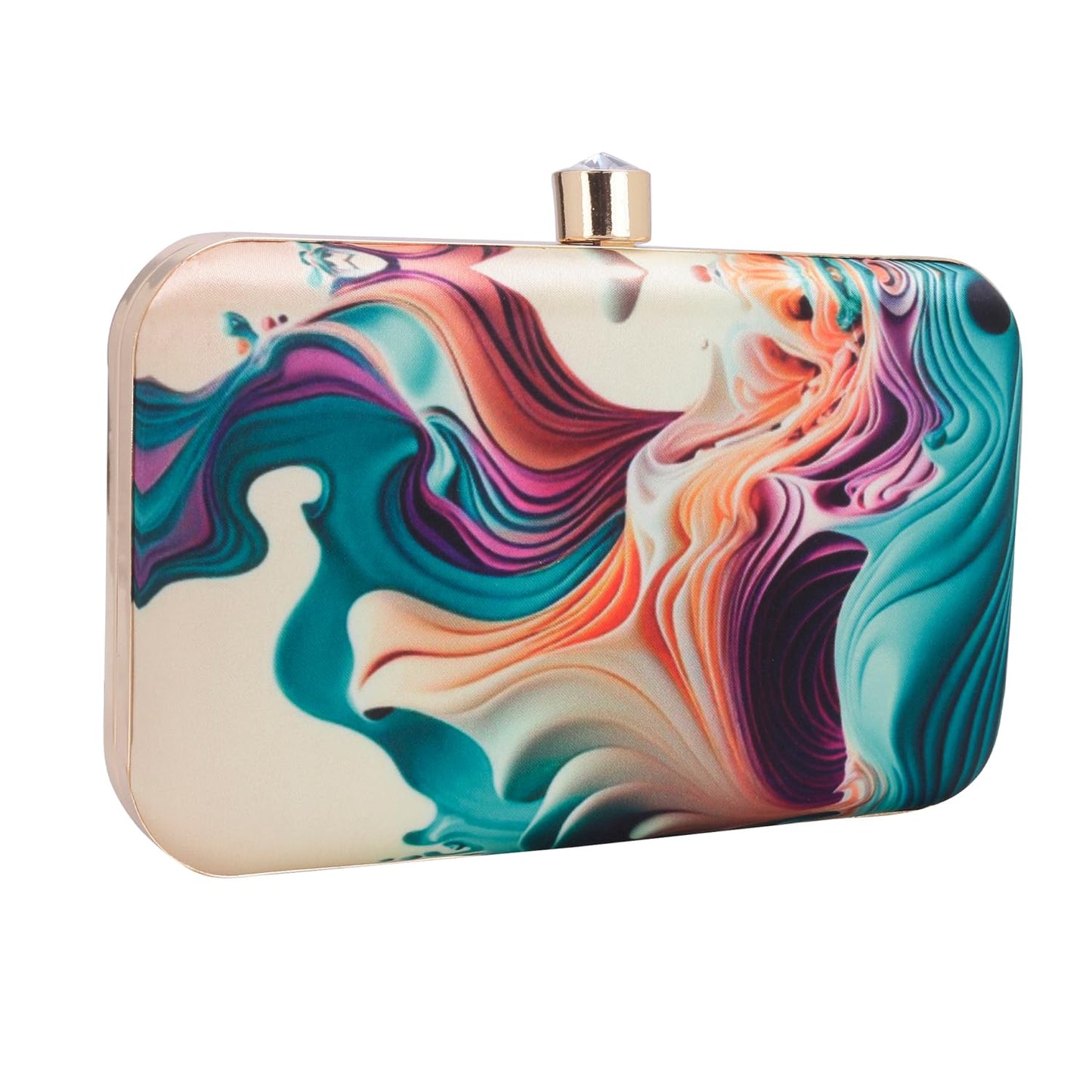 SWISNI Hand Crafted Designer Box Clutch For Women, Clutch For Women/Hand Clutch For Women (Multi-6)