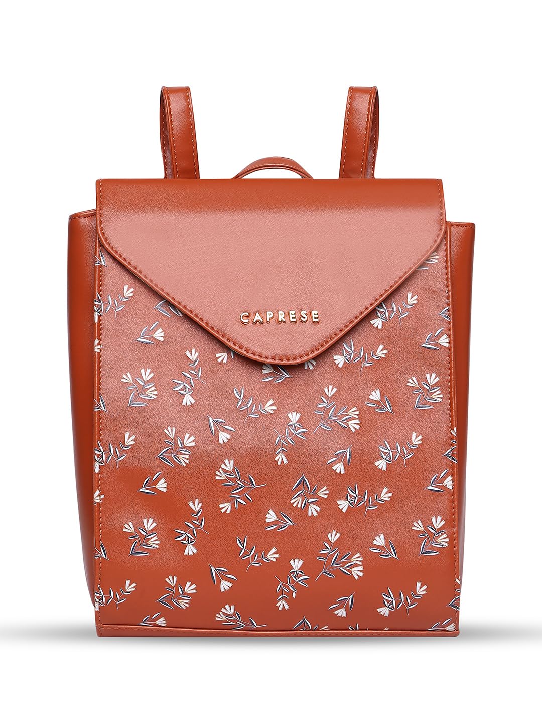 Caprese Merida Backpack Large TAN Printed Women's Bag