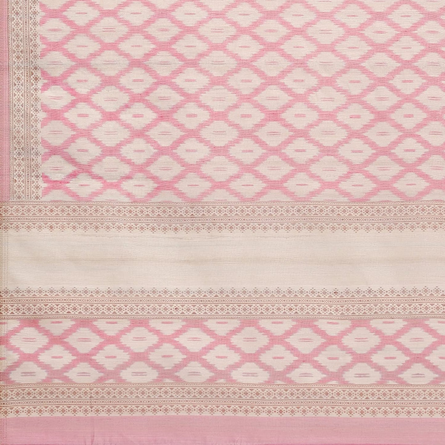 BIBA Women's Pink Chanderi Hand Embroidered Unstitched Suit Set