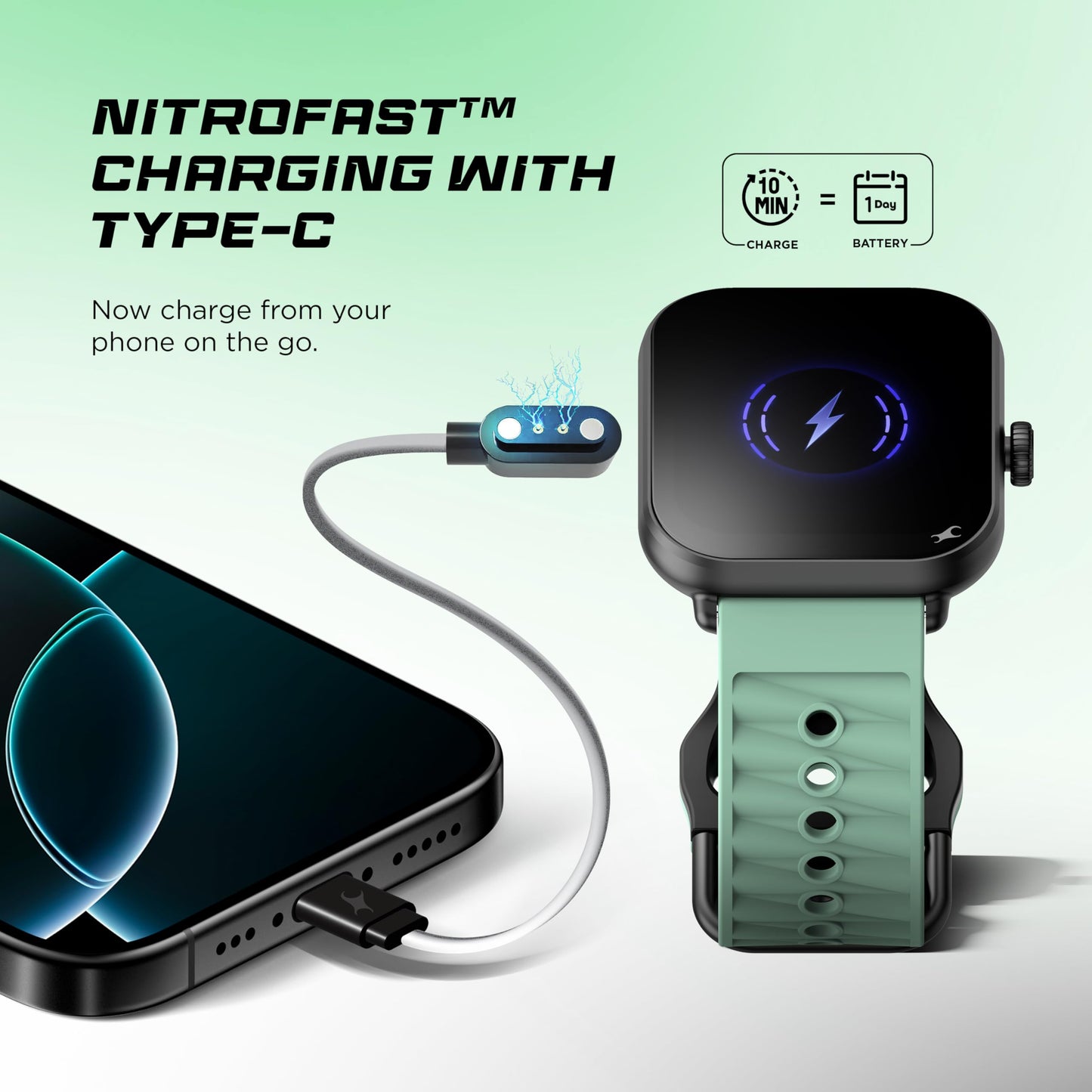 Fastrack MYND 1.93” AMOLED Display Smart Watch for Men & Women with AI Watch Faces,AI Chat,Offline Voice Commands,Curved Metallic Design,Functional Crown,BT Calling, Health Suite,100+ multisport modes