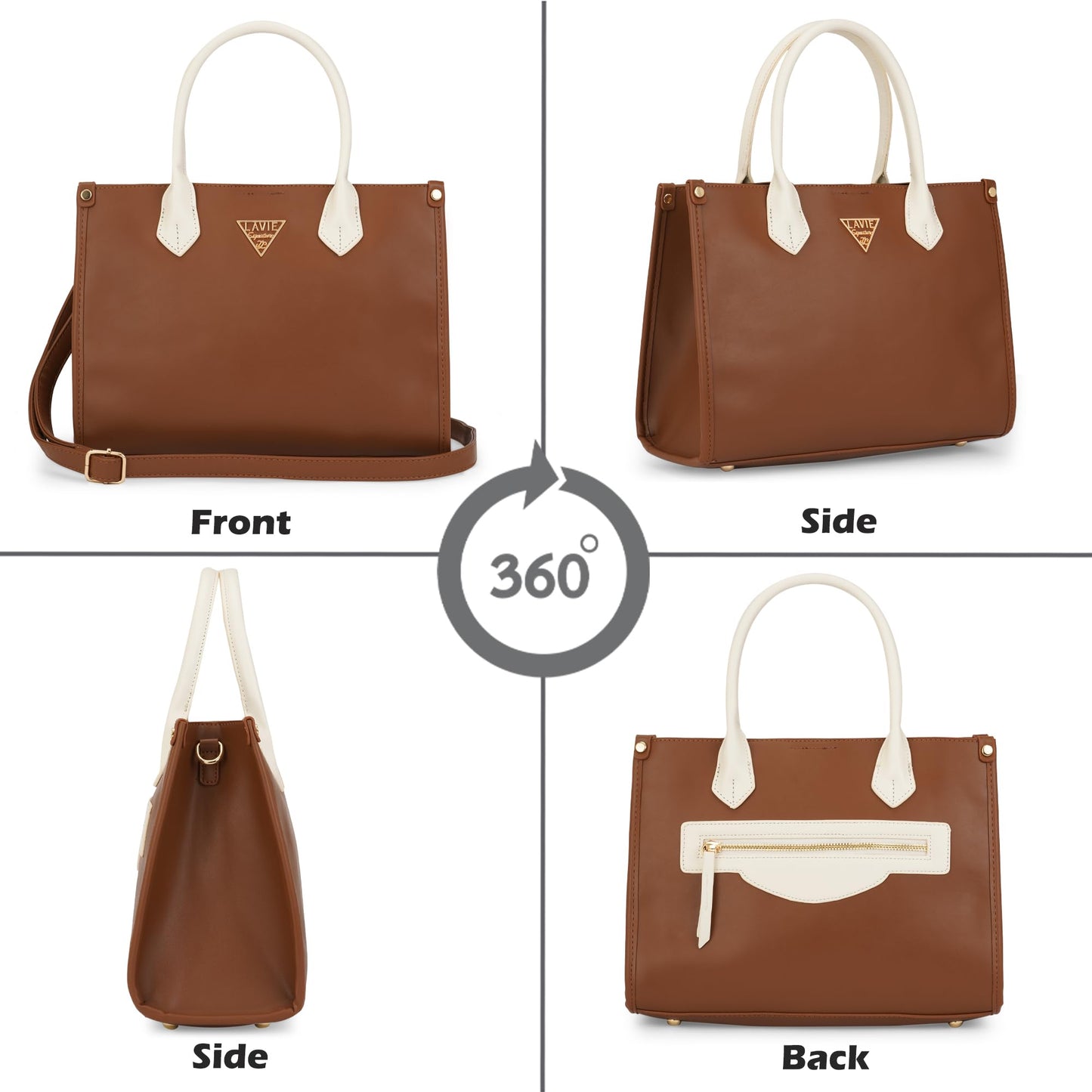 Lavie Signature Women's LS Lancaster 3C Satchel Handbag for Women | Satchel Bag for Work | Ladies purse | Stylish Shoulder Bag | Gift For Women