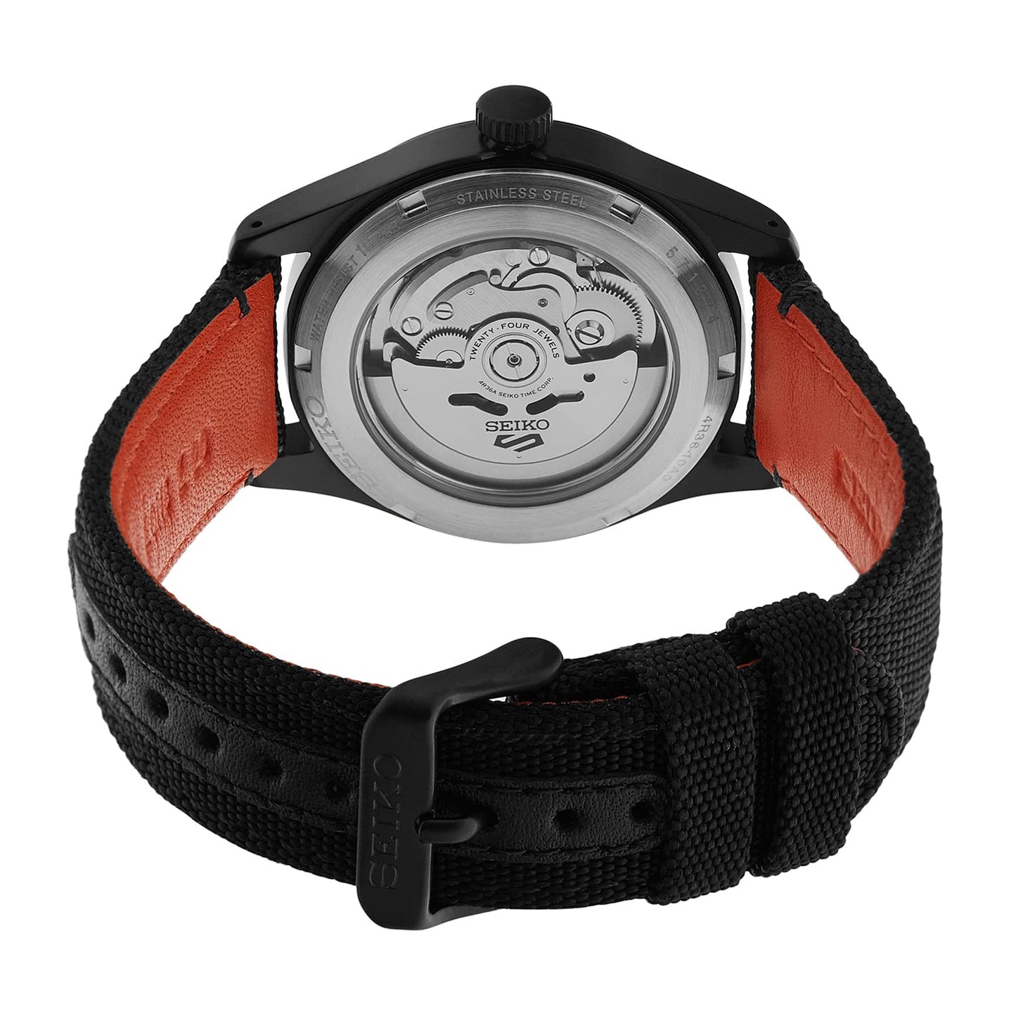 SEIKO Nylon New 5 Sports Analog Blue Dial Men's Watch-Srph33K1