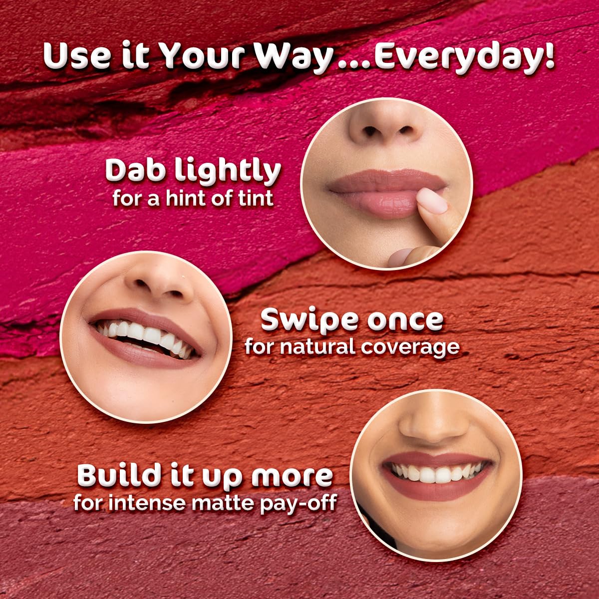 Mamaearth Moisture Matte Longstay Lipstick - Raspberry Scarlet, 2 gm