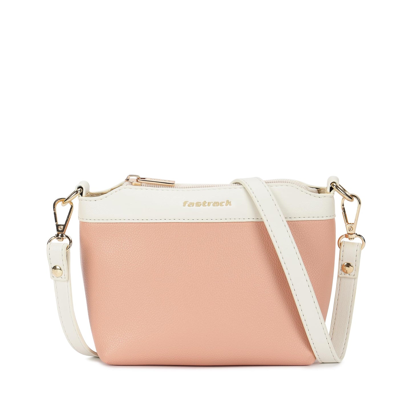 Fastrack Off Duty Sling Bag for Women | Small Size with Top Zip Closure, Detachable & Adjustable Sling Belt & Inner Access Pockets | Trendy Everyday Sling Bag