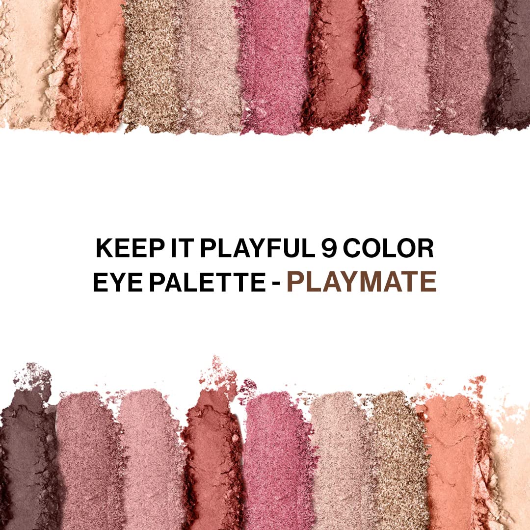 L.A.Girl-Keep It Playful- 9 Color Eye Palette-Playmate | Soft Mattes | Smooth Shimmers & Intense Foils | Easy to Blend | Travel Friendly | 14 gm