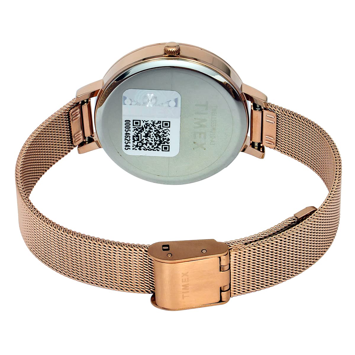 Timex Stainless Steel Analog Rose Gold Dial Women's Watch-Twel155Smu10