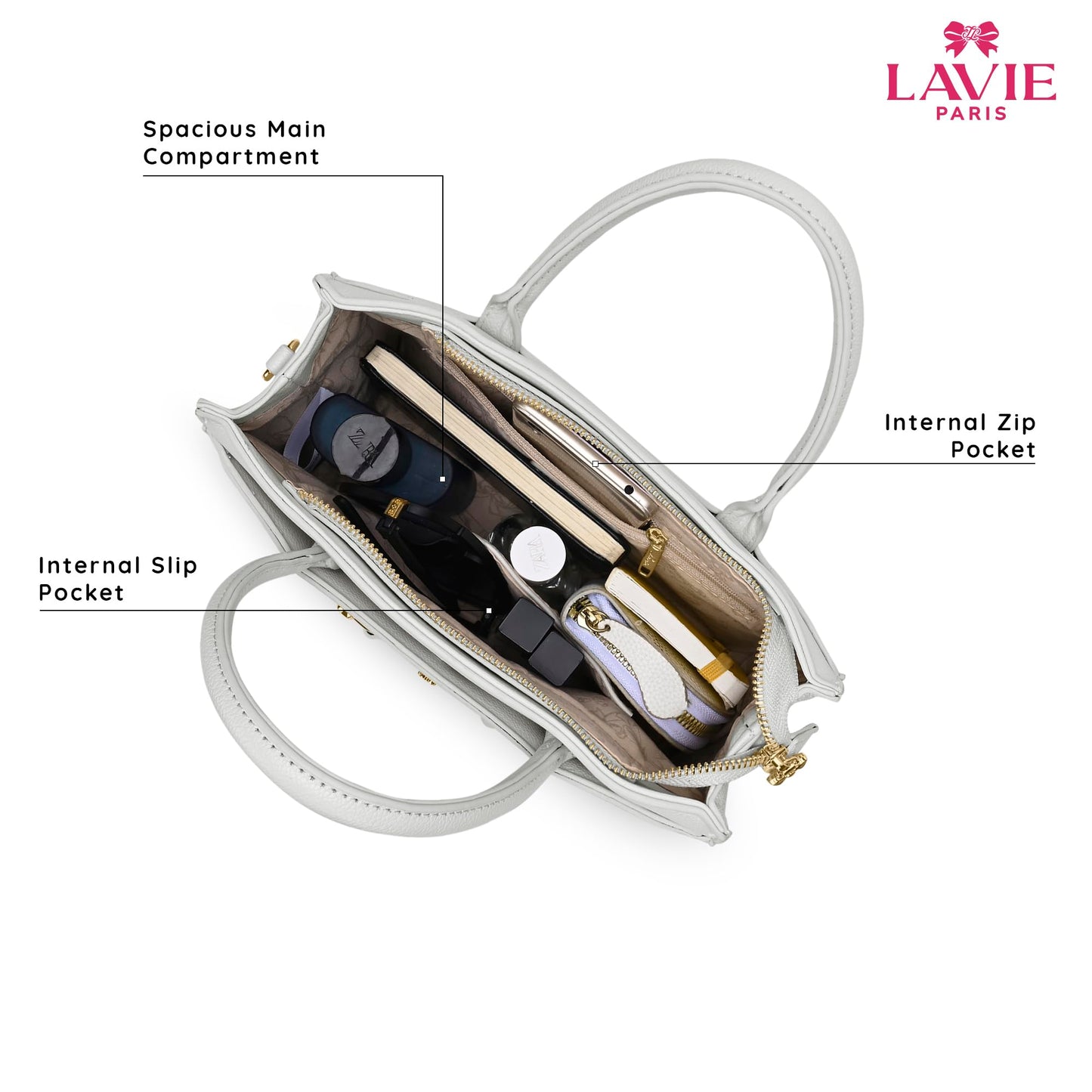 LAVIE PARIS Women's Raymond HZ Satchel Satchel Bag | Satchel Handbag for Work | Ladies Purse | Stylish Shoulder Bag | Gift for Women