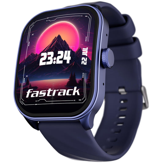 Fastrack Limitless FS2 Pro 1.96" AMOLED Smart Watch with BT Calling, AI Voice Assistant, 100+ Sports Modes, 5-Day Battery, Fast Charge, Health Tracking, – Smartwatch for Men & Women (Blue)