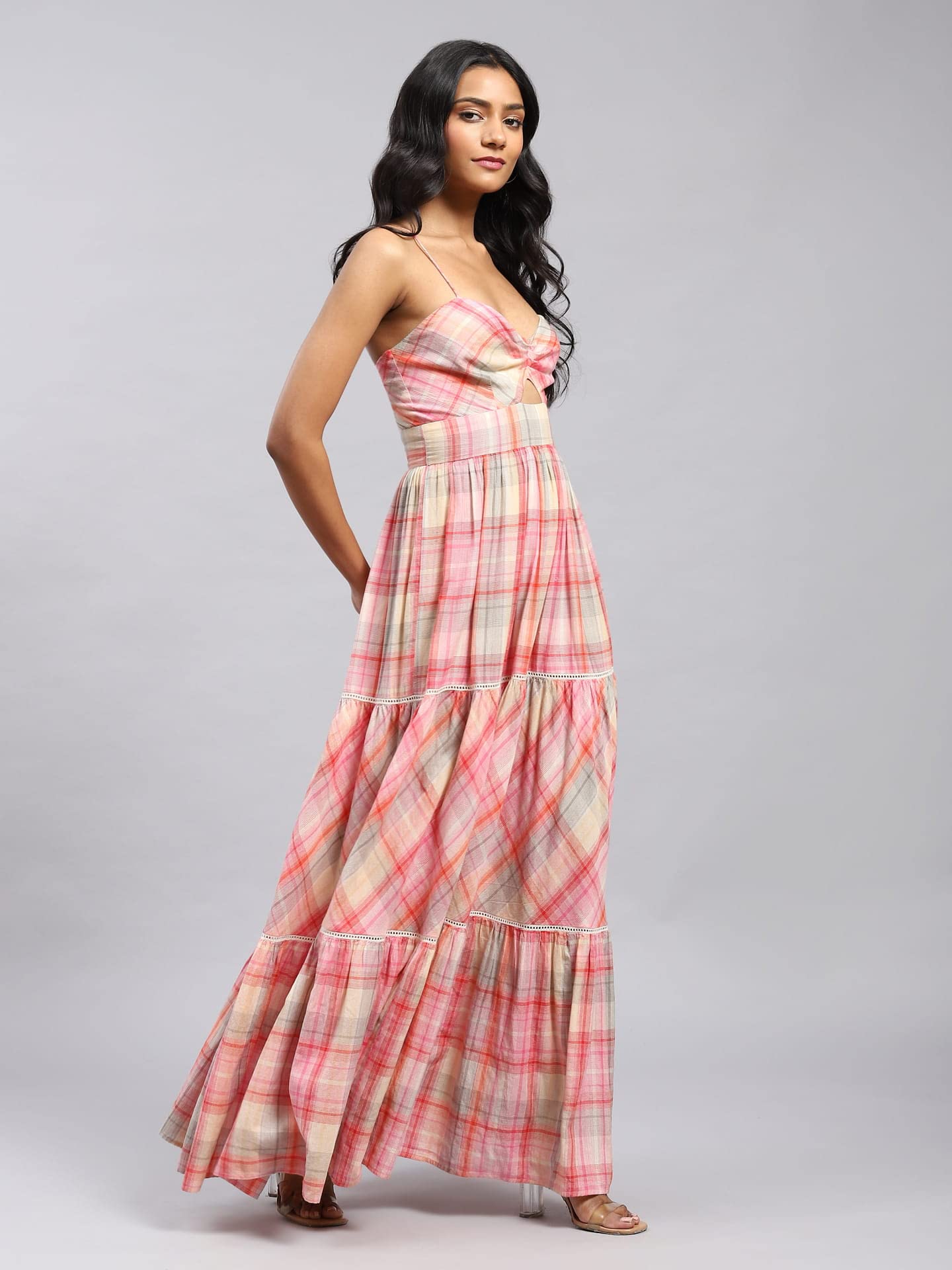 Label RITU KUMAR Thea Maxi Dress Pink