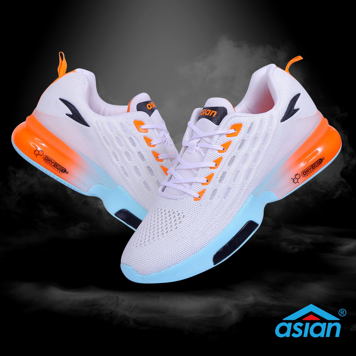 ASIAN Men's Oxygen-05 Casual White Sneaker Shoes for Men's & Boy's,UK 9