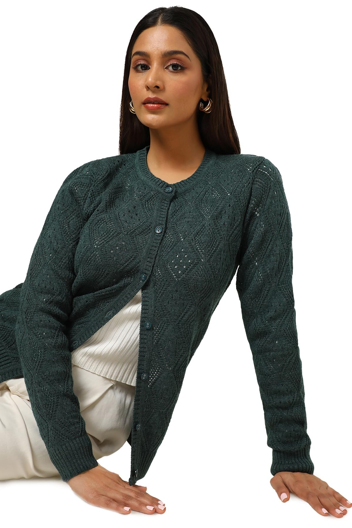 Soch Women's Acrylic Cardigan