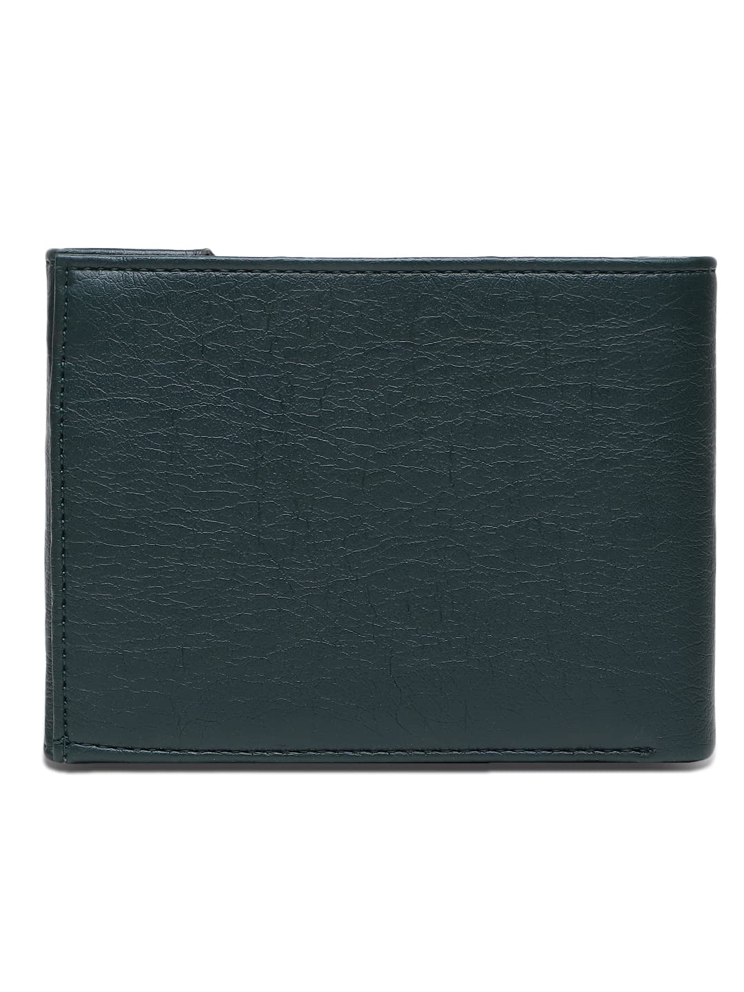 SAMTROH Edge Cut Design Artificial Leather Wallet for Men | 3 Card Slots I 2 Currency & 2 Secret Compartments I 1 Id Card Slot & Coin Pocket (Green)