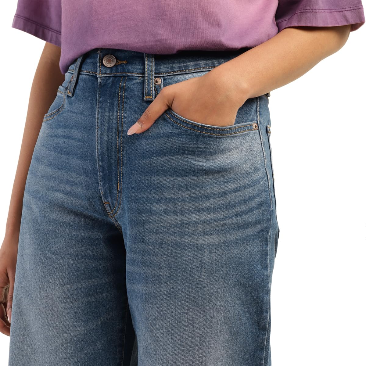 Levi's Women's Relaxed Mid Rise Jeans (A9490-0004_Blue, 27