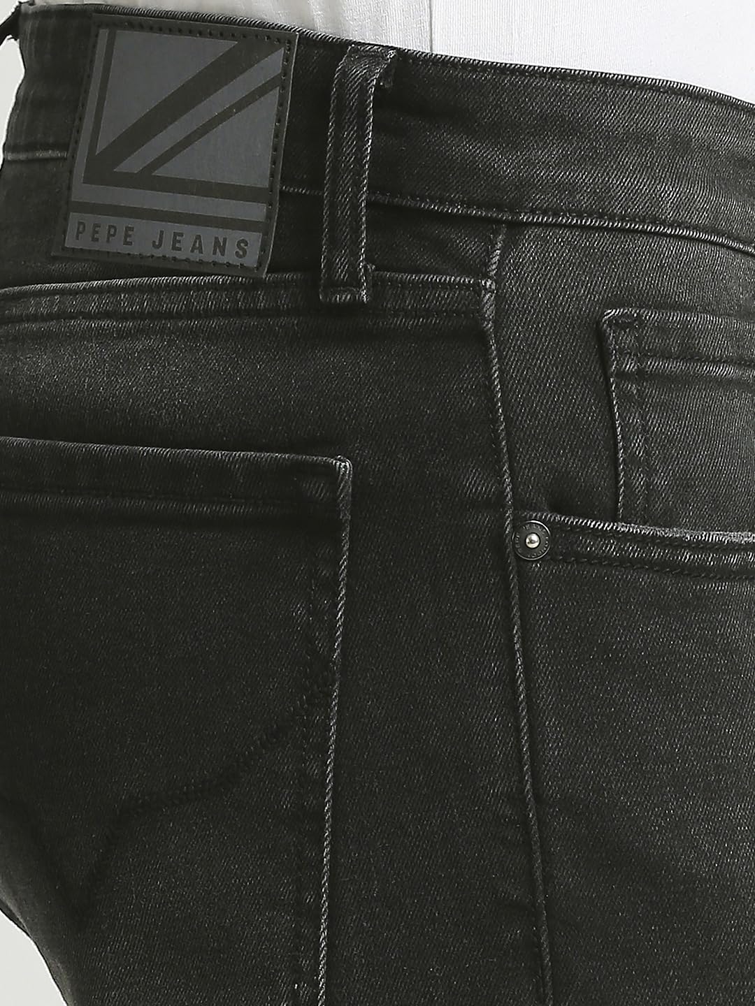 Pepe Jeans Men's Mid Rise Slim Fit Jeans Black