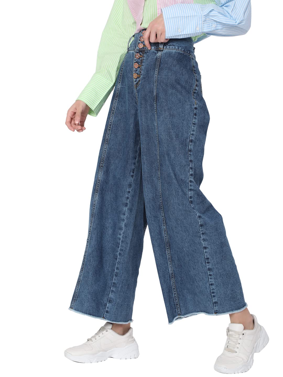 VERO MODA Women's Regular Jeans (190544601-Light Blue_Light 26)